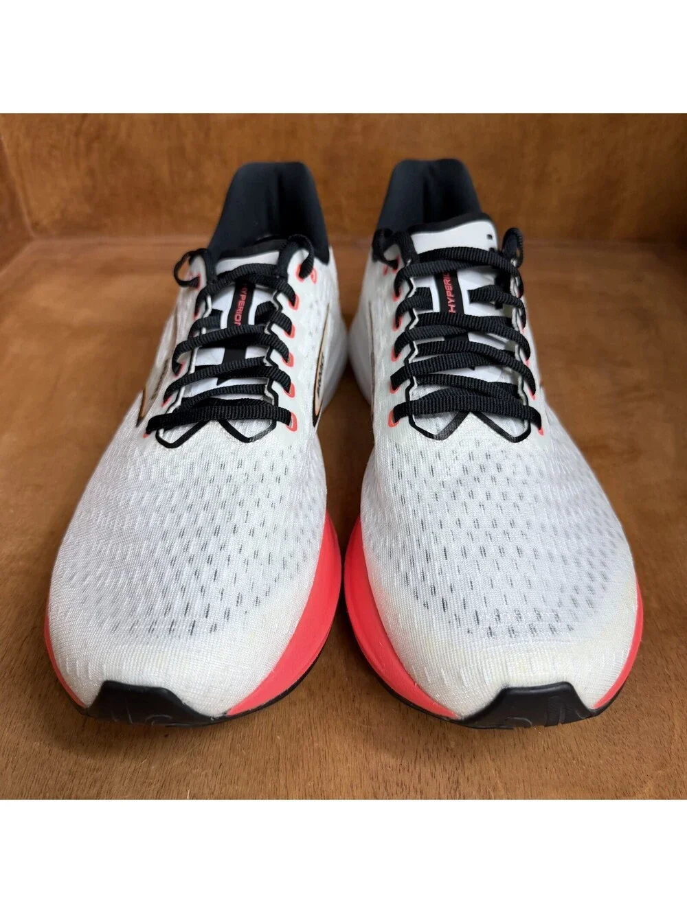 Brooks Hyperion Shoes Mens 11.5 D White Fiery Coral Running Sneakers 1104071D497